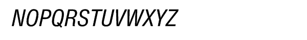 Neue Helvetica™ Cyrillic 57 Condensed Oblique Font UPPERCASE