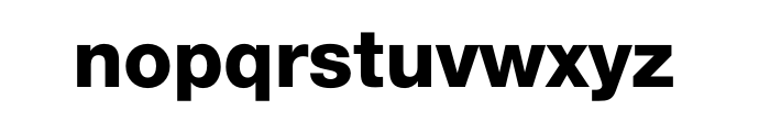 Neue Helvetica Std 85 Heavy Font LOWERCASE