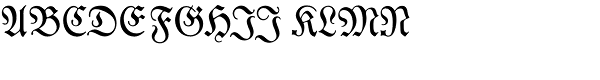 Neue Luthersche Fraktur Regular Font UPPERCASE