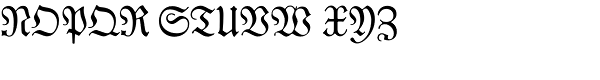 Neue Luthersche Fraktur Regular Font UPPERCASE