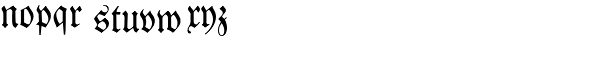Neue Luthersche Fraktur Regular Font LOWERCASE