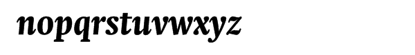 Neue Swift® Pro Condensed Black Italic Font LOWERCASE