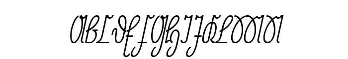 NeueRudelskopf-Italic Font UPPERCASE