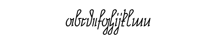 NeueRudelskopf-Italic Font LOWERCASE