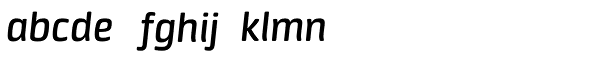 Neuron Demi Bold Italic Font LOWERCASE