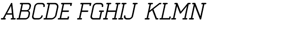 Neutraliser Serif Regular Italic Font UPPERCASE
