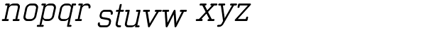 Neutraliser Serif Regular Italic Font LOWERCASE
