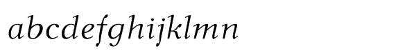 New Journal ItalicMultilingual Font LOWERCASE