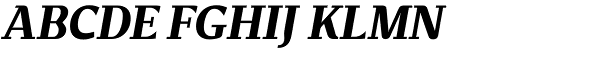 New June Serif Bold-Italic Font UPPERCASE