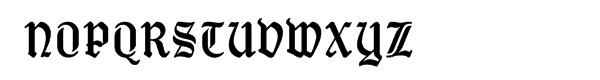 New Old English Font UPPERCASE