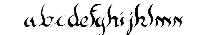 New gothic Font LOWERCASE