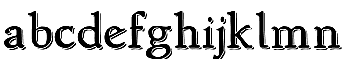NewStyle Embossed Font LOWERCASE