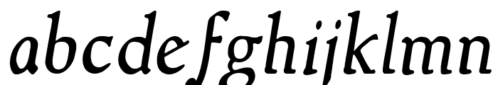 NewStyle Italic Font LOWERCASE