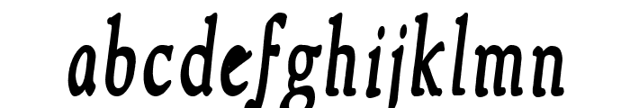 NewStyleCondensed Bold Italic Font LOWERCASE