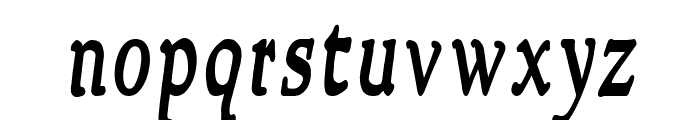NewStyleCondensed Bold Italic Font LOWERCASE