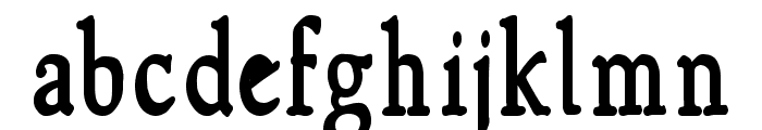 NewStyleCondensed Bold Font LOWERCASE