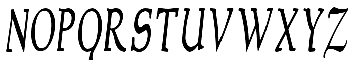 NewStyleCondensed Italic Font UPPERCASE