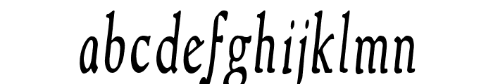 NewStyleCondensed Italic Font LOWERCASE