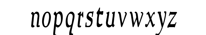 NewStyleCondensed Italic Font LOWERCASE