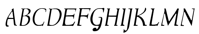 NewStyleLight Italic Font UPPERCASE