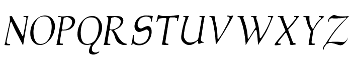 NewStyleLight Italic Font UPPERCASE
