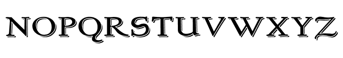 NewStyleTitling Embossed Font LOWERCASE
