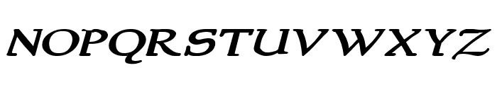 NewStyleWide Bold Italic Font UPPERCASE
