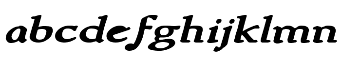 NewStyleWide Bold Italic Font LOWERCASE