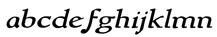 NewStyleWide Italic Font LOWERCASE