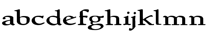 NewStyleWide Font LOWERCASE