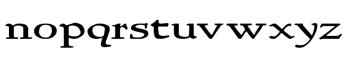 NewStyleWide Font LOWERCASE