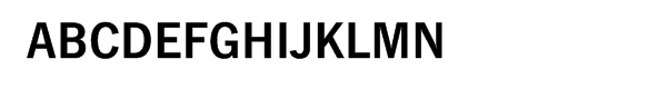 News Gothic No. 2â„¢ Bold Font UPPERCASE