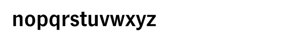 News Gothic No. 2â„¢ Bold Font LOWERCASE