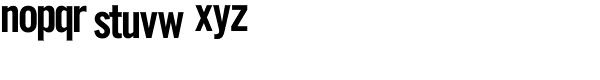News Gothic SH-Bold Con Font LOWERCASE