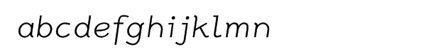 Newt Italic Font LOWERCASE