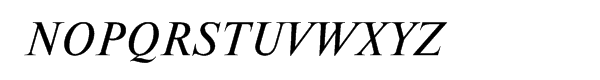 Newton Multilingual Italic Font UPPERCASE