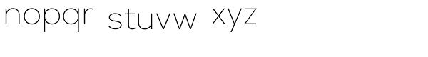 Nexa Thin Font LOWERCASE