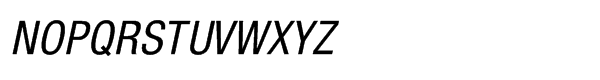 neue Helvetica® Std 57 Condensed Oblique Font UPPERCASE