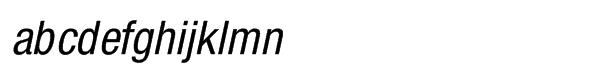 neue Helvetica® Std 57 Condensed Oblique Font LOWERCASE