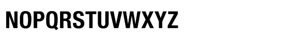 neue Helvetica® Std 77 Bold Condensed Font UPPERCASE