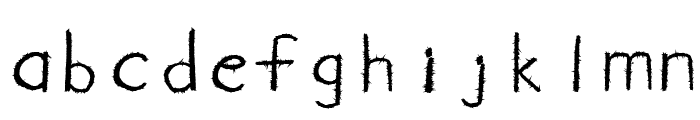 newFont-Regular Font LOWERCASE