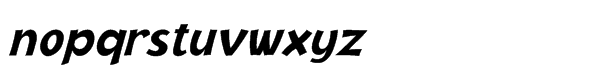 NIMX Jacoby™ Black Italic Font LOWERCASE