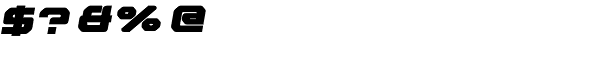 Nightjar Text Black Oblique Font OTHER CHARS