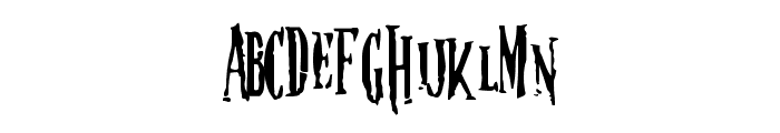 Nightmare-5 Font LOWERCASE