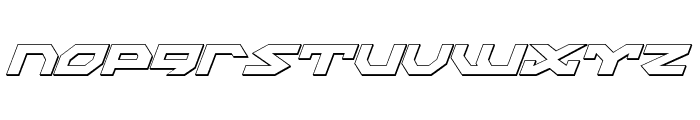 Nightrunner Shadow Italic Font LOWERCASE