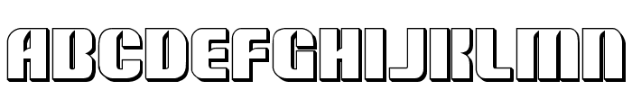 Nightwraith 3D Regular Font LOWERCASE