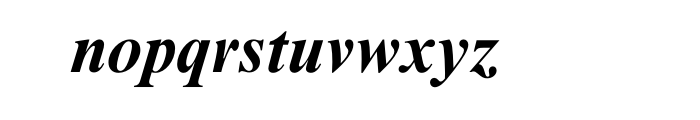 Nimbus Roman No. 9 Bold Italic OT Std Font LOWERCASE