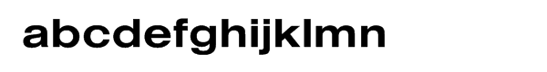 Nimbus Sans Bold Extended (D) Font LOWERCASE