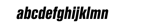Nimbus Sans Condensed L Black Italic OT Std Font LOWERCASE