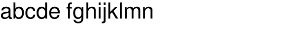 Nimbus Sans L Regular Font LOWERCASE